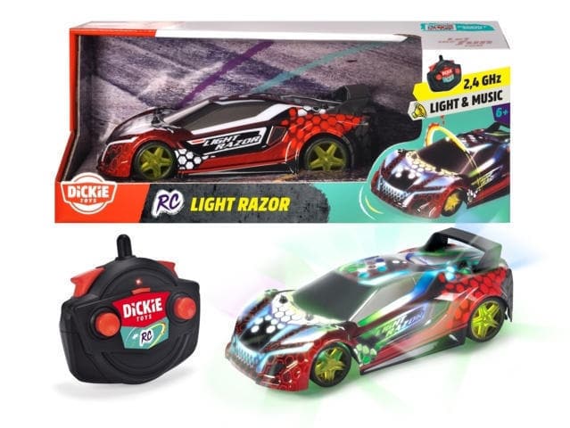 Rc Light Razor 1:20cm Scale. 22 L&S, 2 Channels, 2.4 G Hz, Body With Led Lights, Sounds, Speed Up To 7km/H