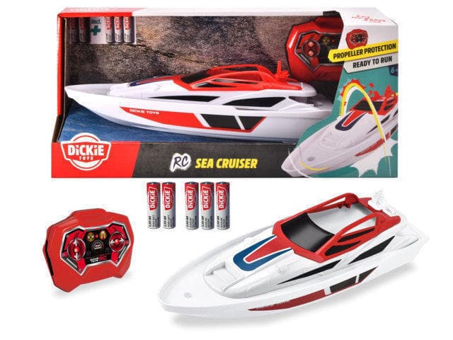 Rc Sea Cruiser 34cm, 2 Channels, 2.4 G Hz, Waterproof Remote Control Speed Up To 2km/H