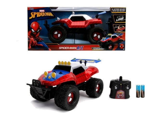 Marvel Spider Man Rc Buggy 1:14, 2 Channels, 2.4 G Hz, Turbo Function, Speed Up To 9km/H, Full Driving Function, Usb Charging System