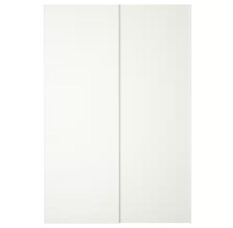 Ikea HASVIK - Pair of sliding doors, white, 150x236 cm