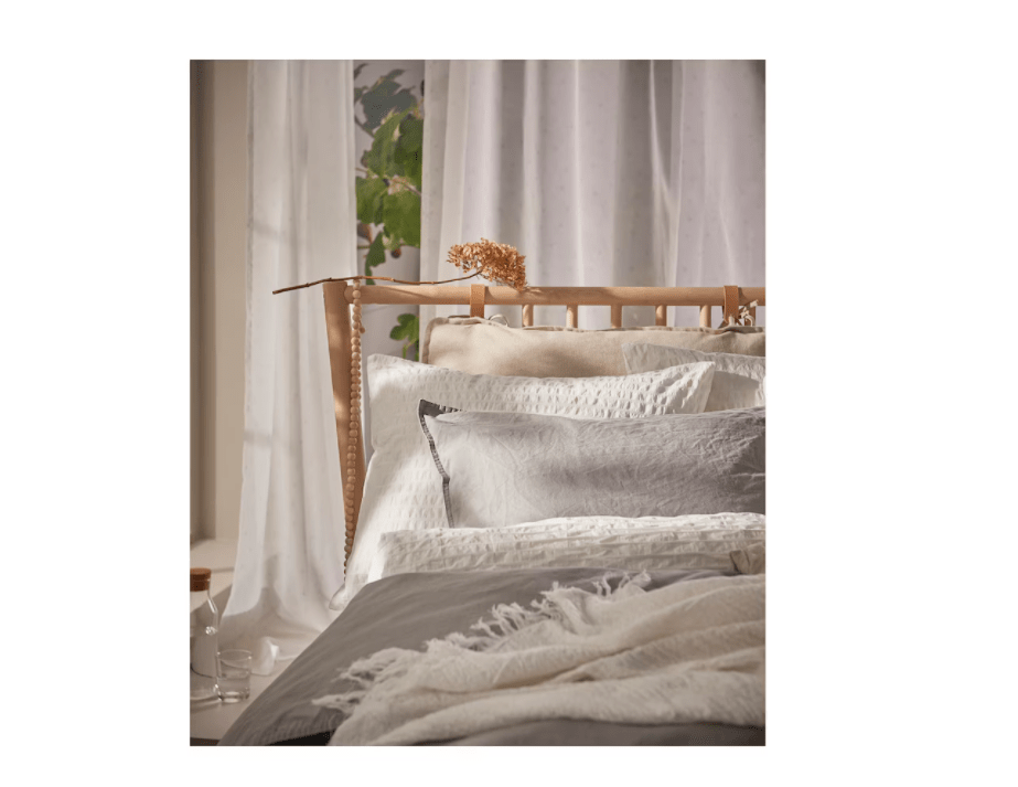 Ikea OFELIA VASS - Duvet cover and 2 pillowcases, white, 240x220/50x80 cm