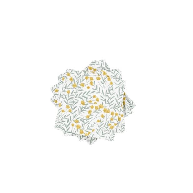 Casa BUTTERCUP Set of 20 multicolored paper napkins W 24 x L 24 cm