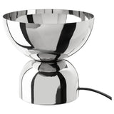 ACKJA table lamp, nickel-plated, 15 cm