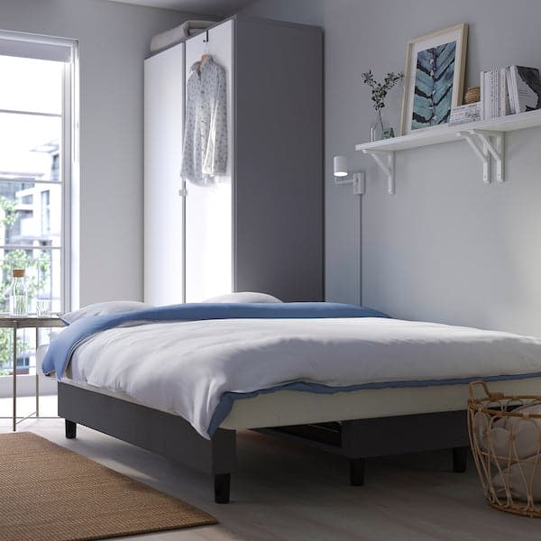 Ikea ÄLVDALEN - 3-seater sofa bed, Knisa dark grey ,