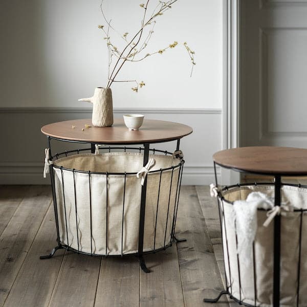 ÄNGESBYN - Storage table, black/pine light brown stained, 60 cm - best price from Maltashopper.com 30492275