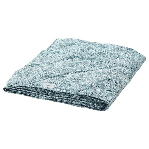 ÄNGSSTAMFLY - Warm quilt, blue/white, , 150x200 cm