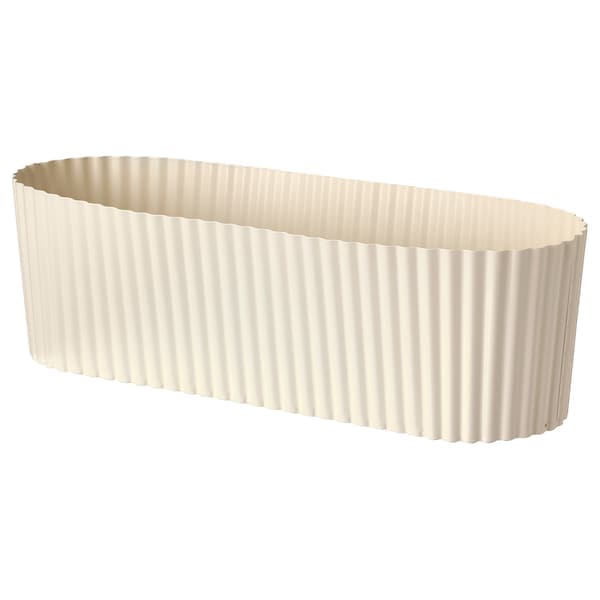 ÄPPELROS - Plant pot, in/outdoor/off-white oval, 9 cm - best price from Maltashopper.com 00478365