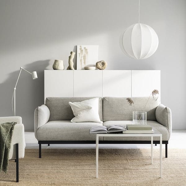 ÄPPLARYD 2 seater sofa - Lejde light grey , - best price from Maltashopper.com 80506227