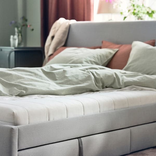 ÅFJÄLL - Foam mattress, semi-rigid/white, , 90x200 cm - best price from Maltashopper.com 40568646