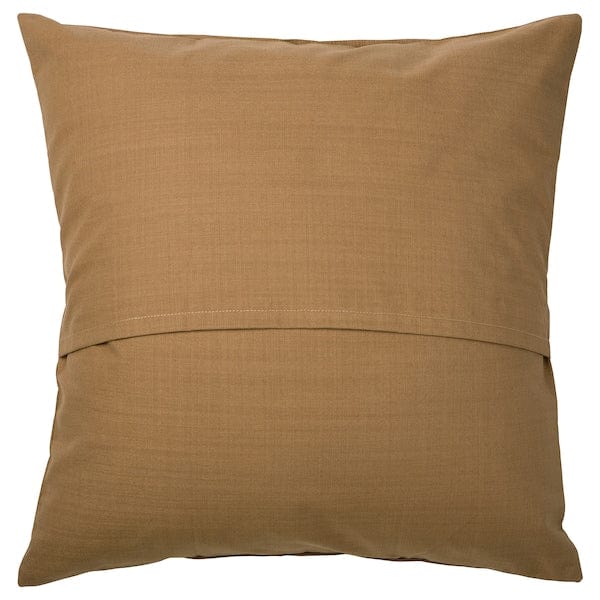 Ikea ÅKERNEJLIKA - Cushion cover, brown embroidery, 50x50 cm