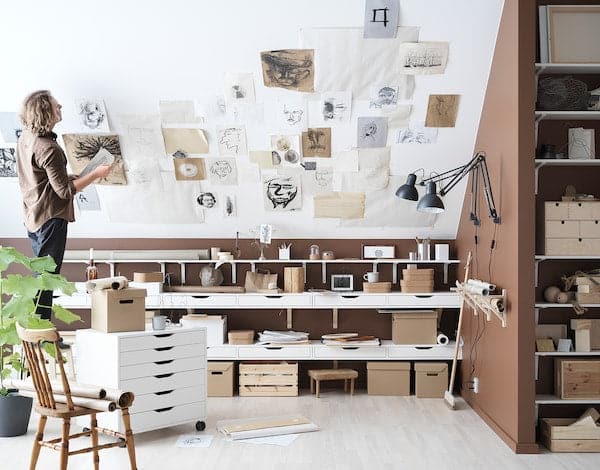 Ikea ALEX - Drawer unit on castors, white, 67x66 cm