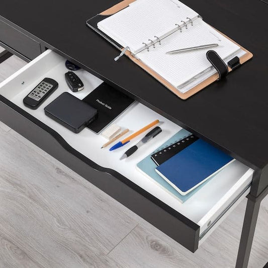ALEX Desk - black-brown 100x48 cm , 100x48 cm - best price from Maltashopper.com 50473563
