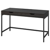 ALEX desk, black-brown, 132x58 cm