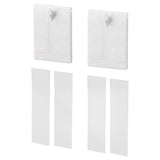 ALFTA adhesive hook for frame, white, 4.5x8 cm, 2 pack