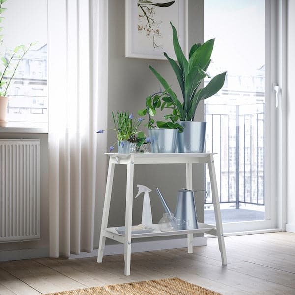 ALPVIDE - Plant stand, white, 63 cm - best price from Maltashopper.com 10546260