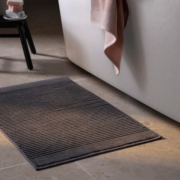 Ikea ALSTERN - Bath mat, dark grey, 50x80 cm