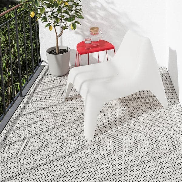 Ikea ALTAPPEN - Floor decking, outdoor, light grey, 0.81 m²