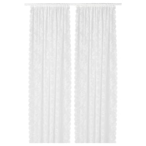 ALVINE SPETS Mesh curtains, 1 pair - dirty white 145x300 cm , 145x300 cm - best price from Maltashopper.com 80070763
