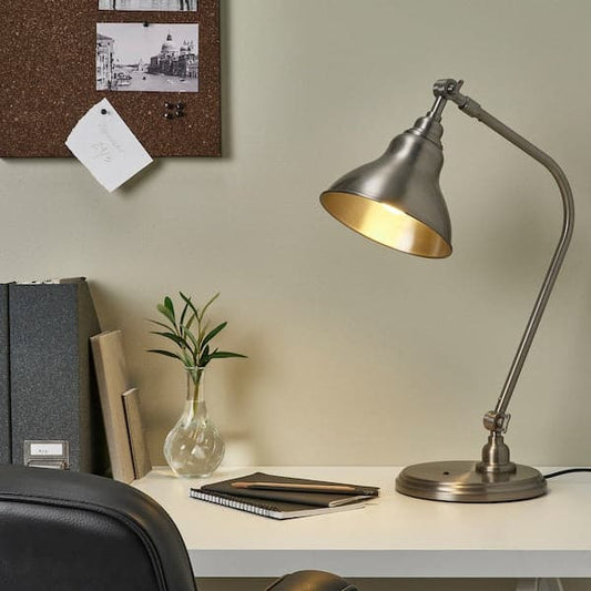 Ikea ANKARSPEL - Work lamp, pewter effect ,