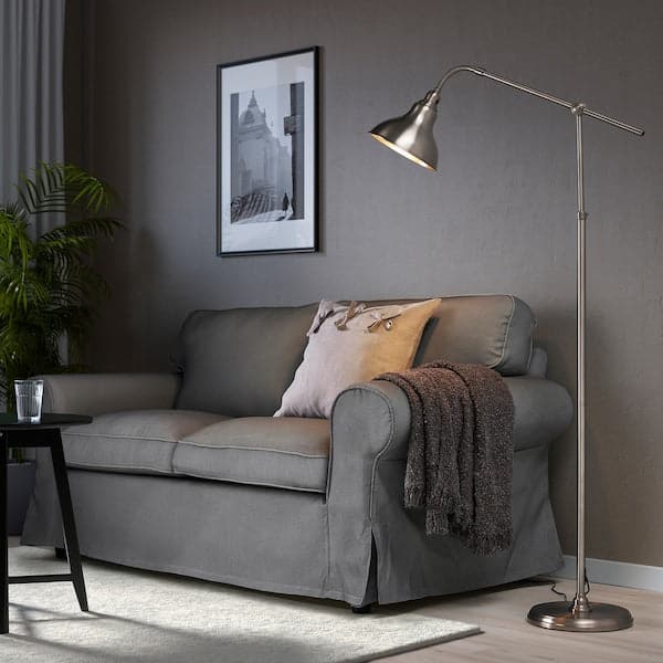 ANKARSPEL - Floor/lamp, pewter effect , - best price from Maltashopper.com 30490083