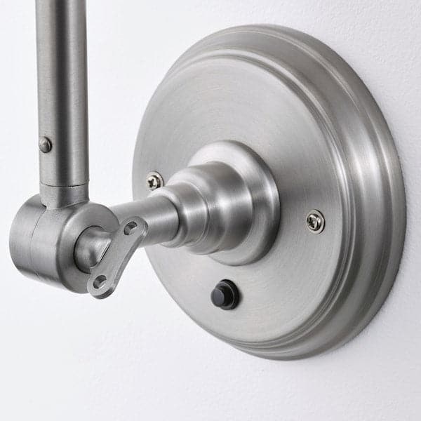 ANKARSPEL - Wall lamp, wired-in installation, pewter effect - best price from Maltashopper.com 60494353