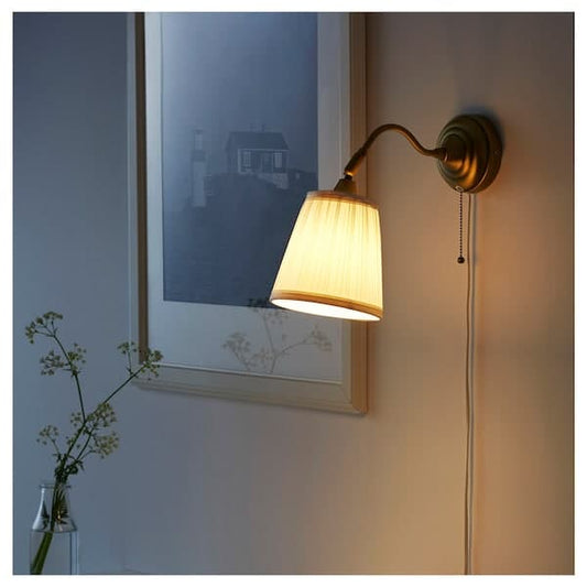 ÅRSTID Wall lamp - brass/white , - best price from Maltashopper.com 50321386