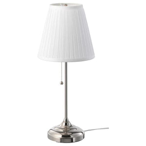 Ikea ÅRSTID Table lamp - nickel/white ,