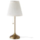 ÅRSTID table lamp, brass/white, 22 cm
