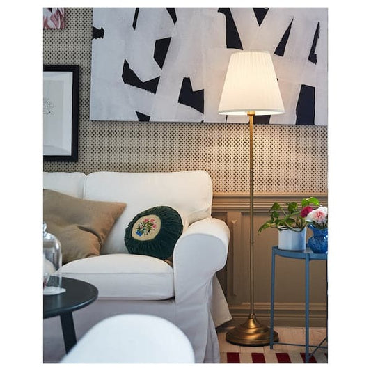 ÅRSTID Floor lamp - brass/white , - best price from Maltashopper.com 00321317