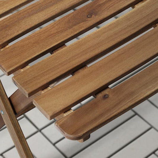 Ikea ASKHOLMEN - Table, outdoor, foldable dark brown, 60x62 cm