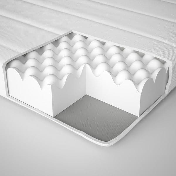 ÅSVANG Foam mattress - hard/white 80x200 cm , 80x200 cm - Premium Beds & Accessories from Ikea - Just €116.99! Shop now at Maltashopper.com