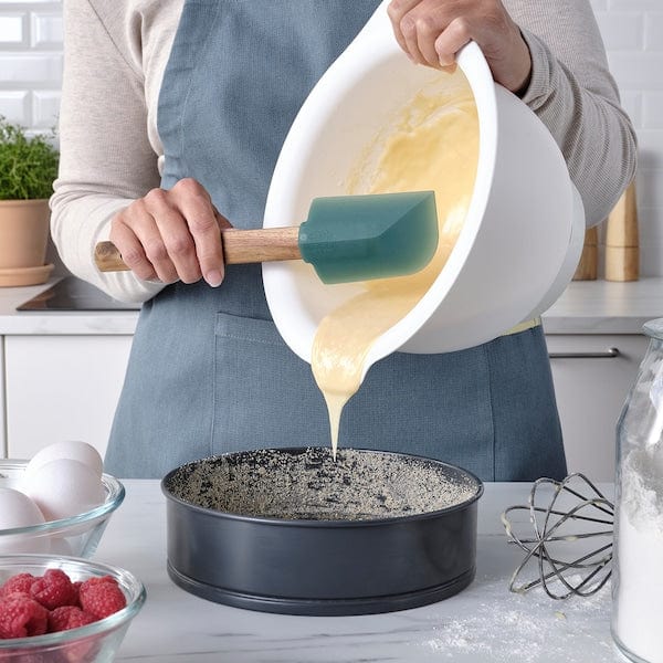 Ikea BÄCKRÖDING - Spatula, set of 2, wood/dark grey-green