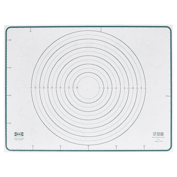 BAKTRADITION - Baking mat, white/turquoise, 61x46 cm - best price from Maltashopper.com 60480167