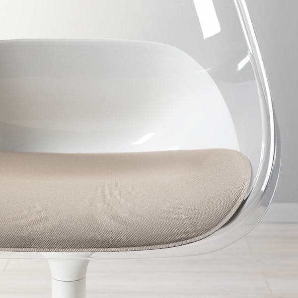 BALTSAR Swivel chair, white , - best price from Maltashopper.com 10511538
