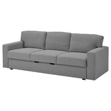 BÅRSLÖV 3-seat sofa-bed, Tibbleby beige/grey, 236x75x109 cm