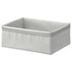 BAXNA organiser, grey/white, 20x26x10 cm