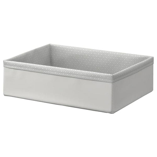 BAXNA - Organiser, grey/white, 26x34x10 cm