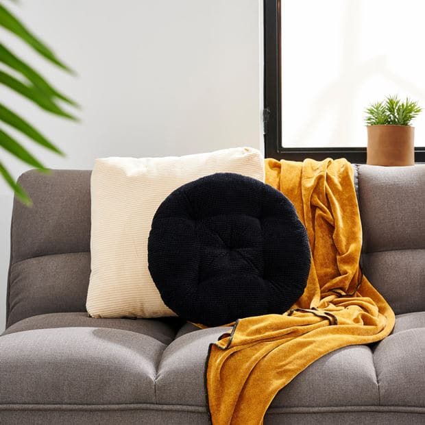 Casa RIYA Black cushionØ 40 cm