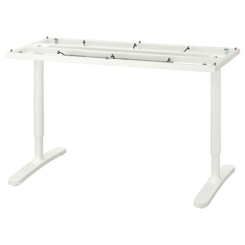 BEKANT - Underframe for table top, white, 140x60 cm