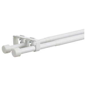 BEKRÄFTA - Double curtain rod set, white, 120-210 cm 19 mm - best price from Maltashopper.com 10489702