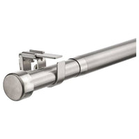 BEKRÄFTA curtain rod set, nickel-plated, 120-210 cm 28 mm