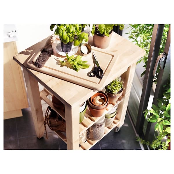 Ikea BEKVÄM - Kitchen trolley, beech, 58x50 cm