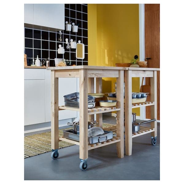 Ikea BEKVÄM - Kitchen trolley, beech, 58x50 cm