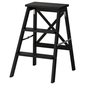 BEKVÄM - Stepladder, 3 steps, black, 63 cm - best price from Maltashopper.com 90219829