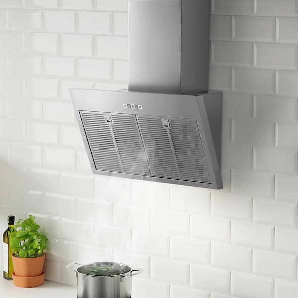 Ikea BEMÖTA Hood to be fixed to the wall - stainless steel color , 70 cm