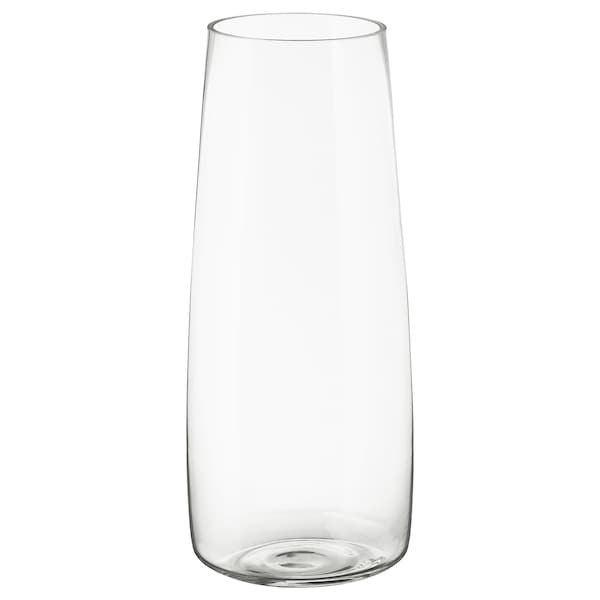 Ikea BERÄKNA - Vase, clear glass, 45 cm