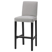 BERGMUND cover for bar stool with backrest, Orrsta light grey