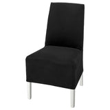 BERGMUND chair w medium long cover, white/Djuparp dark grey, 52x95x59 cm