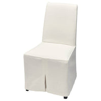 BERGMUND chair with long cover, black/Inseros white, 52x95x59 cm