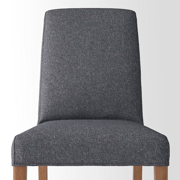 Ikea BERGMUND Chair - oak/Gunnared smoke grey ,
